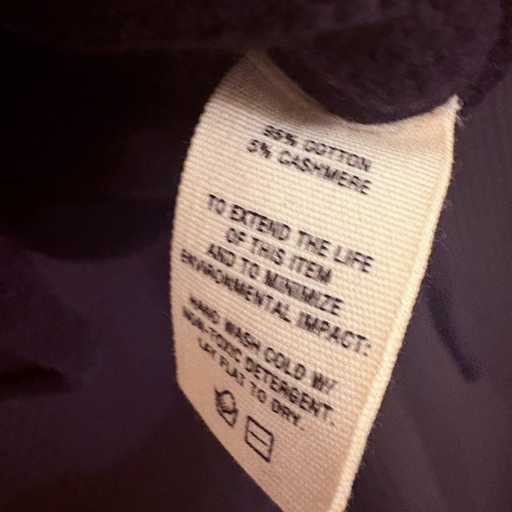 Alex Mill Taylor Cardigan In Cotton Cashmere Medium  Black NWT - Picture 7 of 7